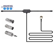FM Radio Antenna FM F-Head Sheep Horn Antenna for Car FM TV Radio Station 75 Ohms F Female to TV3.5 