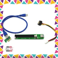 PCI-E Riser 1x to 16x SATA Power USB 3.0 for Bitcoin Miner