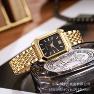 Simple Versatile Square Quartz Watch Exquisite Style Steel Band Fashion Quartz Watch Fashion Light L