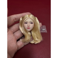 In-Stock 1/6 Scale Beauty Cute Girl Head sculpt i8toys H005 Pale Skin Tone Custom Hair for TBLeague 