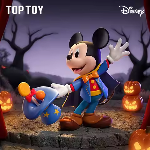 TOPTOY Mystery Blind Box Anime Collectible Ornaments Disney Halloween Wonderful Night Desk Decor Gif