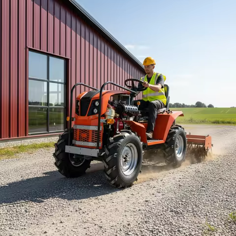 Cost Effective Small Agricultural Farm Tractor with Standard PTO Shaft, Various Optional Implements 