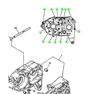 BAUT BLOK MESIN ATAU BAUT CRANKCASE TENGAH FULL SET RX KING,RXS,RX