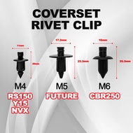 Rivet Body Clip Cover Set ORIGINAL YAMAHA Y15 Y16 NVX XMAX HONDA RS150 Universal Moto Body Clip