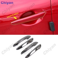 4 cái ABS màu đen piano bóng/Bạc Crom/sợi carbon bên ngoài automoblie cửa xe xử lý Khung bảng điều k