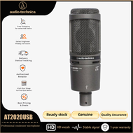 Audio-technica AT2020USB+ ไมโครโฟนคอนเดนเซอร์ Cardioid K เพลงบันทึกถ่ายทอดสดไมโครโฟน20-20000Hz คอมพิ