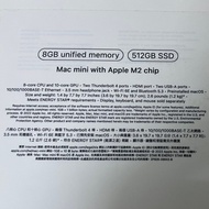 M2 Mac Mini (512GB storage) (8GB memory)