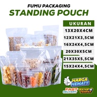 Standing Pouch Double Seal Plastic snack Packaging/ Standing Clip Plastic/ 16X24X4.5CM Wholesale