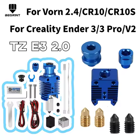 TZ E3 2.0 Upgrade Hotend with Ceramic Heating Pad, High Speed Printing for Ender 3 / Ender 3 V2 / En