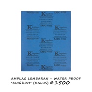 Sandpaper Sheets Abrasive Paper, Water Proof KINGDOM (Smooth) 1500