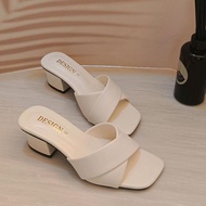 LT Design รองเท้าส้นสูง 2นิ้ว ปรับลุคแมทซ์ง่ายเก็บหน้าเท้ามาก สวยนุ่ม รุ่นLT-88