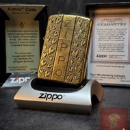Zippo Armor Love Plated Zippo One Line LZ12341 Special Original With Seal Orange