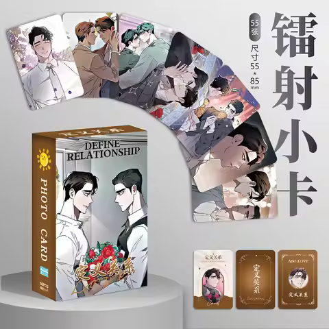 Korean Bl Manhwa Define The Relationship Photo Card Laser Photocard 55pcs/box