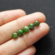 [1 Bead] 5MM Green Diopside, Stone Mixed Feng Shui Bracelets, Beads, Wood Element, Fire S50 - Bead A
