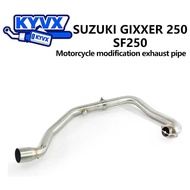 Suitable for Gixxer SF250 Motorcycle Exhaust Pipe Gixxer250SF Modified Front Section Full Section Ex