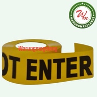 Safety baricade tape savety line CAUTION DO NOT ENTER safety warning line tape 75 mm x 300 m