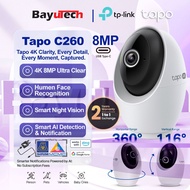 TP-LINK TAPO C260 4K 8MP C230 3MP 5MP C210 TC71 CCTV WIFI Camera Cry Detection Night Vision Humen De