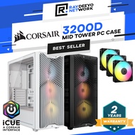 Corsair 3200D RS ARGB Mid-Tower Gaming PC Case BTF Motherboard Support