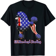 Patriotic Flag Poodle For American Poodle Lovers T-Shirt