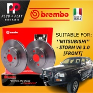 BREMBO MITSUBISHI STORM V6 3.0 FRONT ( DEPAN ) 100% ORIGINAL BREMBO DISC BRAKE ROTOR READY STOCK