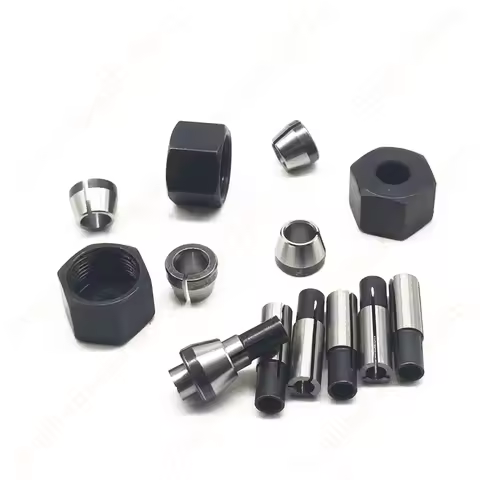 Collet Nut Convert Transfer Adapter 1/4'' 1/8'' 3mm 4mm 6mm for 3701 3708FC 3708F 3707FC 3706 3707F 