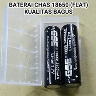 Baterai Cas 18650 Flat