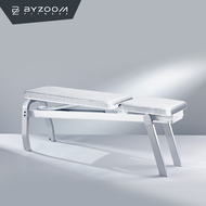 Byzoom – Fitness Bench ม้านั่งยกน้ำหนัก ปรับเอนได้ พับเก็บได้ สีขาวสไตล์มินิมอลสะอาดตา ม้านั่งดัมเบล