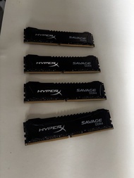 64 GB (4*16Gib) HyperX Savage DDR4 RAM