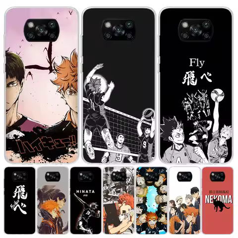 Haikyuu Oya Volleyball Anime Case Phone Cover for Xiaomi Redmi Note 10 9 9S 8 8T 7 5 Pro Mi 12T 11T 