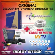DECODER MYTV FULLSET + THAISAT 14E ARIEL ANTENA UHF TV MALAYSIA MYFREEVIEW HDTV DTV CHANNEL HD