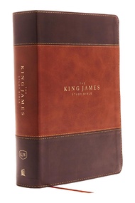 KJV, The King James Study Bible, Leathersoft, Brown, Red Letter, Full-Color Edition: Holy Bible, Kin