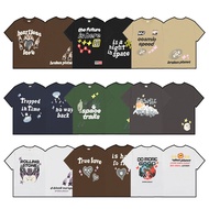 Broken Planet Foam Print Loose Fit Short Sleeve Couple T-Shirts