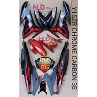 HLD STICKER TANAM Yamaha Y15ZR Y15 YSuku v2 Coverset Body Cover Set Chrome Carbon Emas Sticker Merah