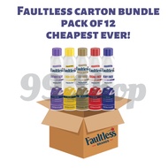 Faultless Iron Starch Spray / Hot Iron Cleaner Carton Deal (Pack of 12)