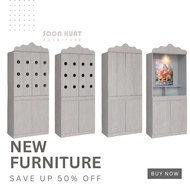 2 Door Cabinet Hindu Prayer Altar 100% Solid Plywood