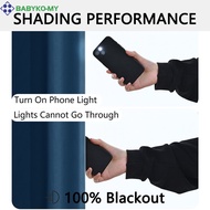 <babyko> Blackout Curtain Thermal Blackout Door Curtain 132x160cm Room Sunscreen Curtains