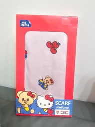 泰國 711 聯名 7-Eleven Hello Kitty X Butterbear 圍巾 頭巾 黃油小熊  絲巾