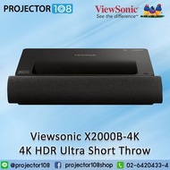 Viewsonic X2000B-4K - 4K HDR Ultra Short Throw Smart Laser Projector ทันสมัย ขาว