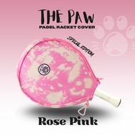 The Paw Rose Pink Denim Head Padel Cover with Thermal lining | Padel Racket Bag | Padel Racket Bag |