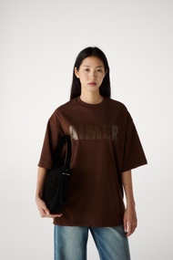 AIMER - AIMER Logo T-Shirt Tone on Tone เสื้อยืดโอเวอร์ไซส์ สกรีนลาย