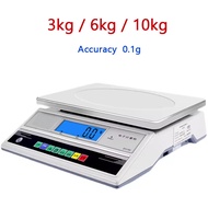 BT418 Electronic Bench Scale 0.1g RS232 LCD High Precision Counting Industrial Kitchen 3KG 6KG 10KG 