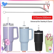 LY-HOME 1Pcs Cup Straw, Straight Bent 6mm 8mm Stainless Steel Straws, Drinking Silver Reusable Replacement Straw for  30oz 40oz Tyeso Cup