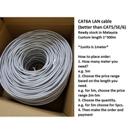 [Custom 1~300m CAT6A] 1Gbps Ethernet RJ45 cat7 Lan Cable Router Network cat5e CAT6 poe CAT 5 5e 6 1m