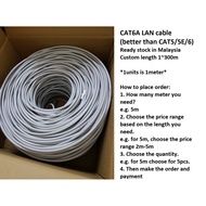 [Custom 1~300m CAT6A] 1Gbps Ethernet RJ45 cat7 Lan Cable Router Network cat5e CAT6 poe CAT 5 5e 6 1m 5m 10m 100m 300m