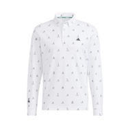 ADIDAS GOLF PG MONO LS POLO MEN'S - WHITE