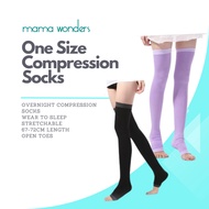 Mama Wonders One Size Maternity Overnight Thigh Compression Socks Slimming Night Sleeping Flight
