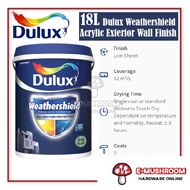 18L ICI Dulux Paint Weathershield Acrylic Exterior Wall Finish Cat Luar Rumah