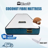 【FREE Mattress Protector】Dazzler Max 8 inch Coconuts Fibre Mattress Tencel Fabric 10 Years Warranty