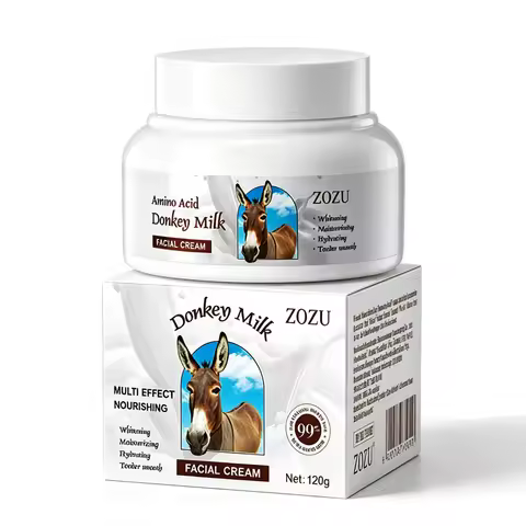 Donkey Milk Whitening Face Cream 120g Deep Hydration Anti-aging Brightening Nourish Skin Care Tender
