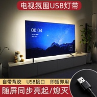 TV Background Ambient Light LED Light Strip USB Interface 5V Monochrome Screen Switch Light Strip Se